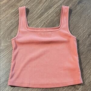 Old Navy Women’s Medium Pink Sleeveless Cropped Tank Top summer spring crop